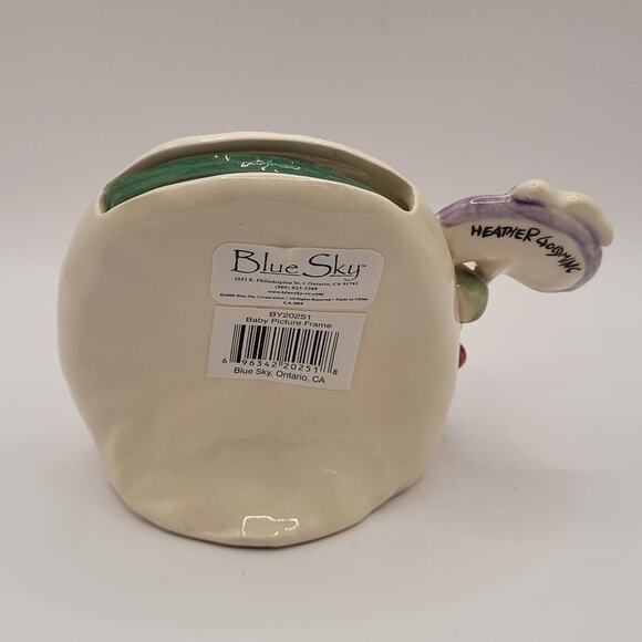 Vintage 2001 Heather Goldminc Blue Sky First Christmas Picture Frame - Picture 3 of 7